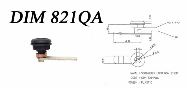 Square Key Locks | Damar Industrial